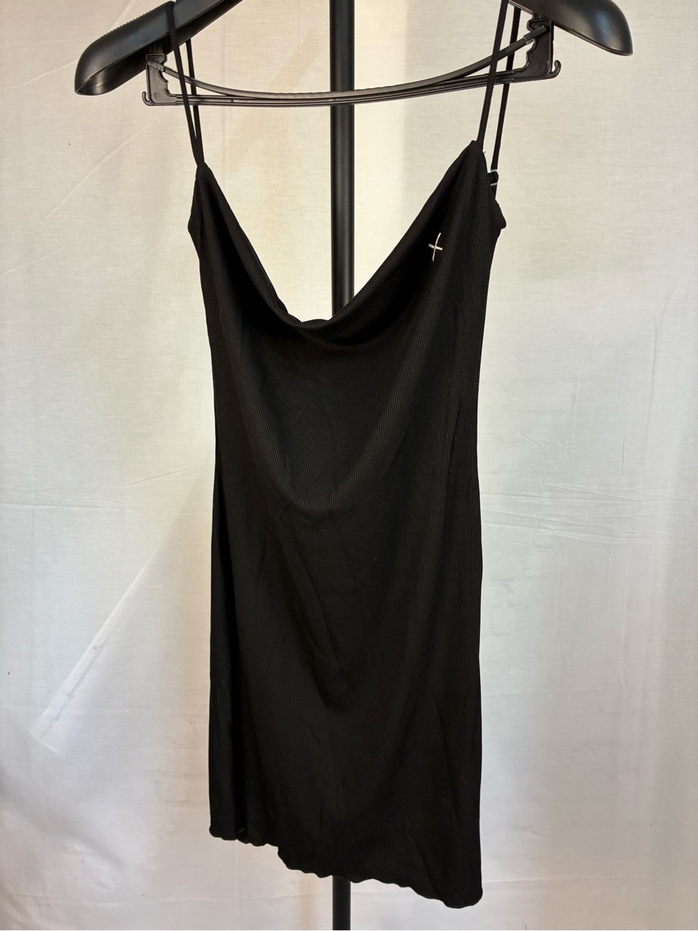 Boutine X Los Angeles Black Ribbed Pool Dress M